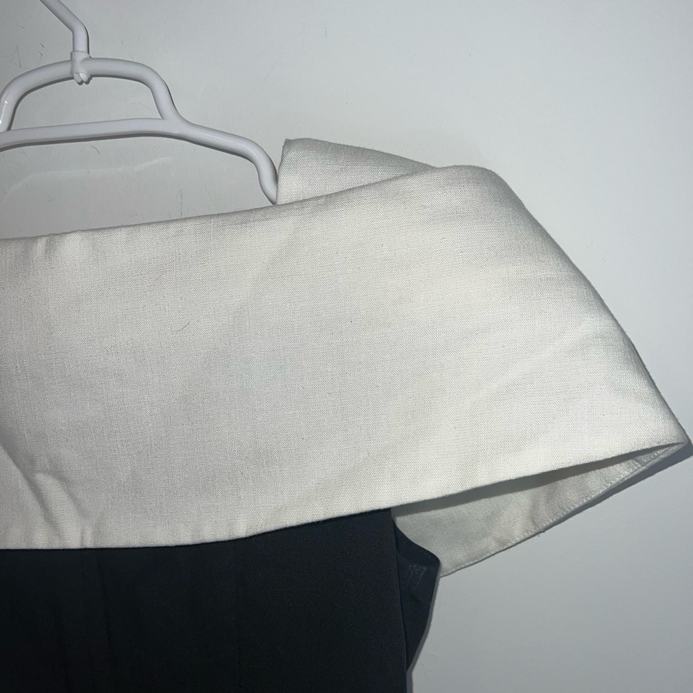 Vintage Jessica Howard Elegant Black and White Dress with Button Detail - Picture 9 of 13